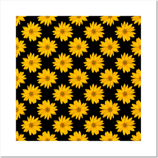 Sunflower Pattern Posters and Art